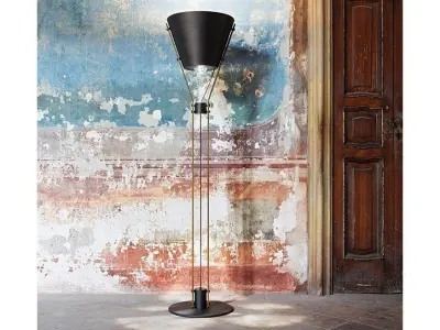 MAICON floor lamp gold 3D model