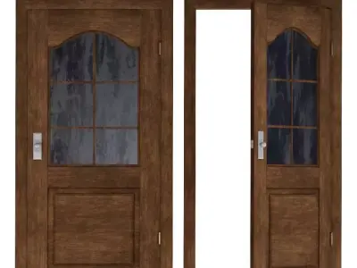 Doors2 Low-poly 3D model