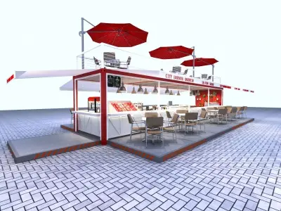 Container Restaurant 3D model