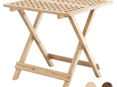 Outdoor Folding Side Table FB  Low-poly 3D model