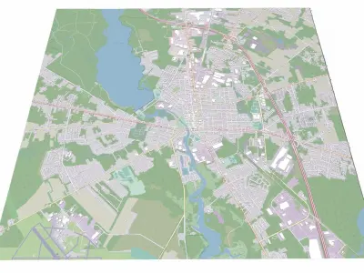 Cityscape Millville Minnesota USA  3D model