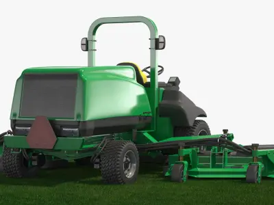  Large Area Lawn Mower on Grass Fur 