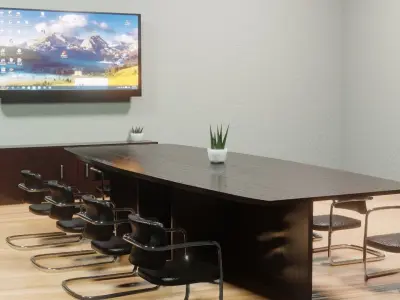 Conference hall - Low-poly 3D model