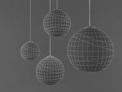 LIght lamp Low-poly 3D model buy