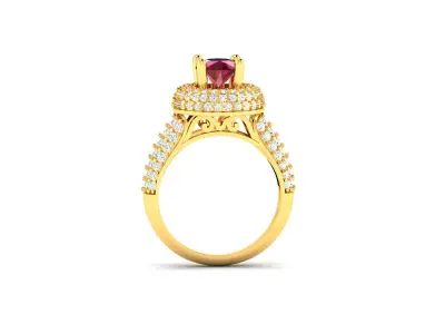 Women Ring  Render 3dm STL OBJ FBX Details 3D print model 193