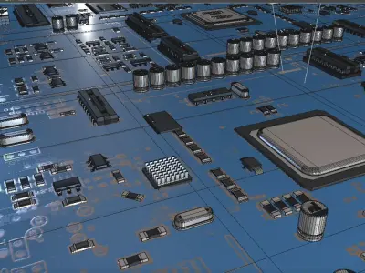 circuit board 3D model
