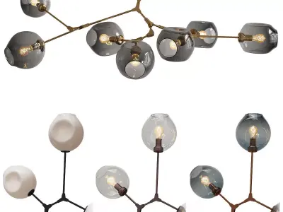 BRANCHING BUBBLES BB 07 Low-poly 3D model