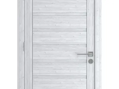 Door-052 wooden door 3D model