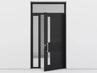 Aluminium door 153 3D model