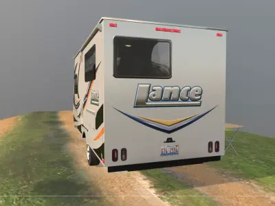 Lance 1575 Travel Trailer Low-poly 3D model