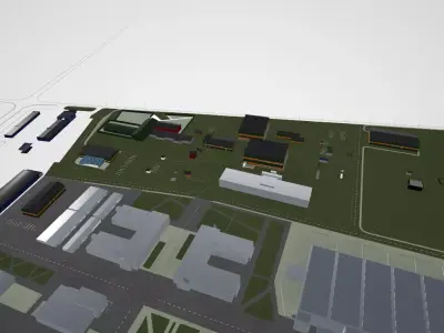 Techno Park Complex 3D model