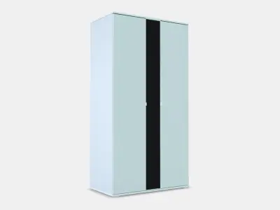 VIHALS wardrobe with 2 doors 3D model