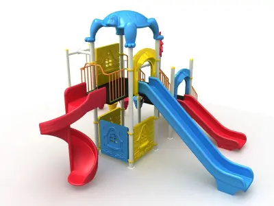 Metal Turtle Playground 049 3D model