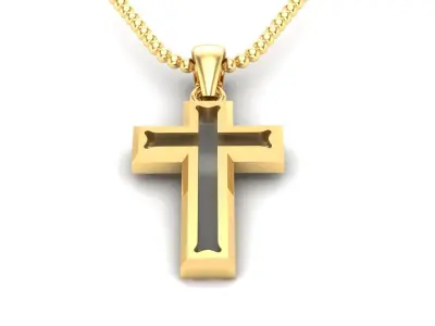 Light Gold Cross New Design  CP 25 3D print model