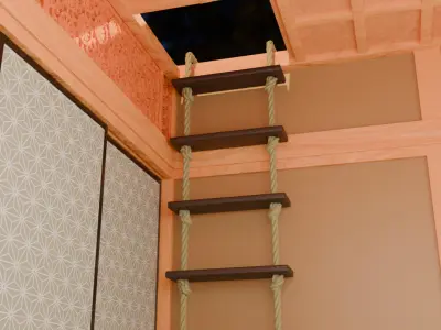 Room of Ninja House 3D model