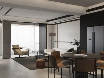 apartment interior scenes        3D model 5