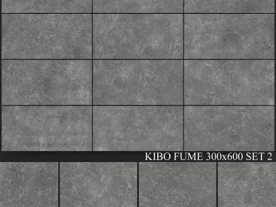 Yurtbay Seramik Kibo Fume 300x600 Set 2 3D model