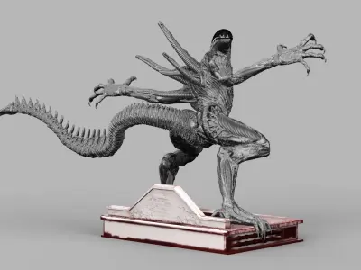 ALIEN XENOMORPH ATTACK 3D print model