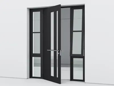 Aluminium door 272 3D model