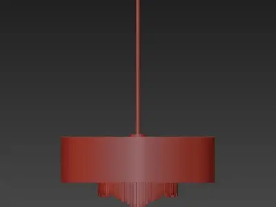 Metropolitan Crystal Cascade LED Chandelier 3D model