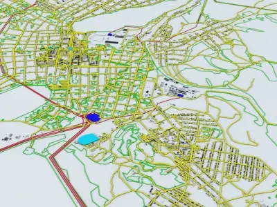 Kyshtym Mayak Nuclear Disaster Area 3D model