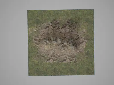 Mountains V4 Low-poly 3D model