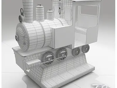 KIDDY RIDE TRAIN 3D model