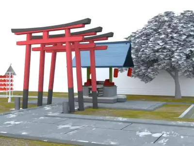 Kuil Japan  3D model