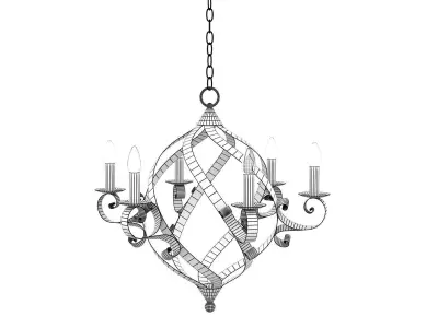Gramercy Chandelier 3D model