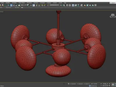 BOLOGNA CHANDELIER Low-poly 3D model