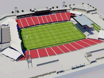 Toyota Stadium - FC Dallas Texas USA 3D model