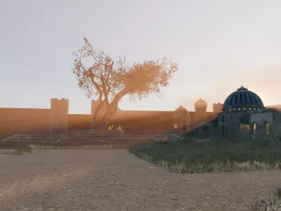 Fantasy Village Layout 3D model