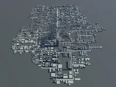 A Simple City Free 3D model
