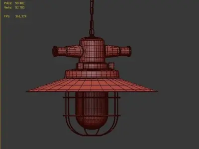 Hanging lamp LOFT HOUSE P-189 3D model