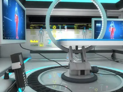 Sci Fi Medical Laboratory 3D model