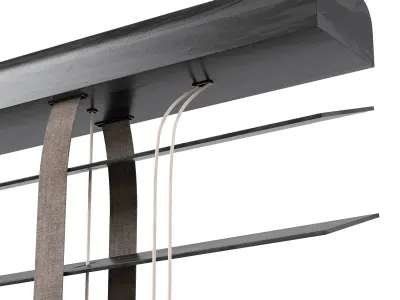 Wooden blinds Set 24 3D model