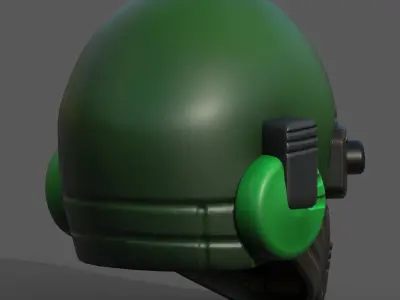 Helmet scifi fantasy futuristic military  Low-poly 3D model buy
