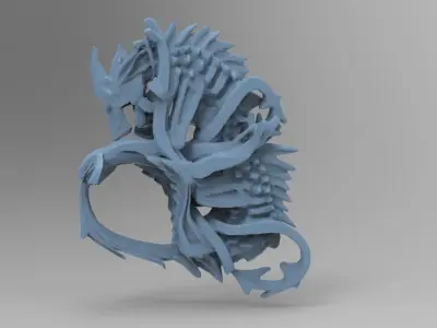 Leviathan dragon rock 3D model