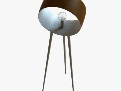 3 legs floor lamp 3D model