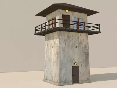 watching Tower 3D model