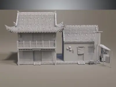 Ancient buildings Chinese Ancient architecture 3D model get