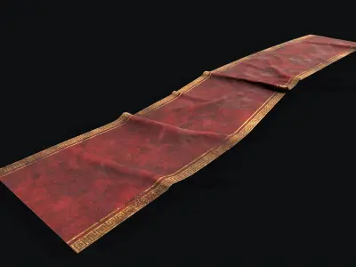 Old Carpet 1 Low-poly 3D model