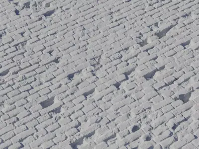 Old Weathered Red Brick Wall PBR Texture Texture