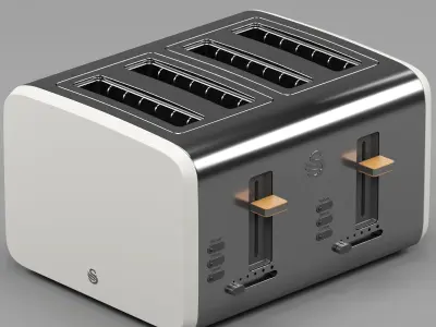 SWAN kitchen appliances 3D model