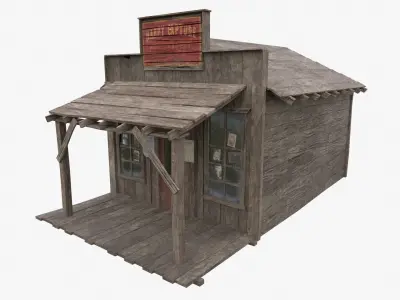 Photography Store Low Poly Low-poly 3D model