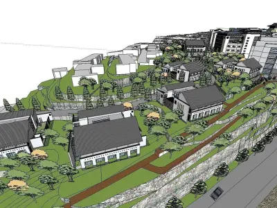 vacation spot-Resort-Fashion Leisure Hotel-0105 3D model