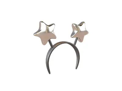 Star Headband v1 012 Low-poly 3D model
