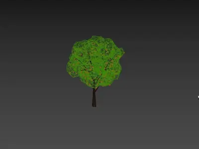 Low Poly Tree Stylish Low-poly 3D model