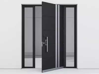 Aluminium door 118 3D model