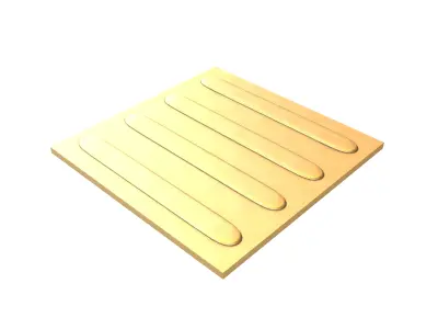 Blind Indicator Tactile Paving Tiles v2 006 Low-poly 3D model